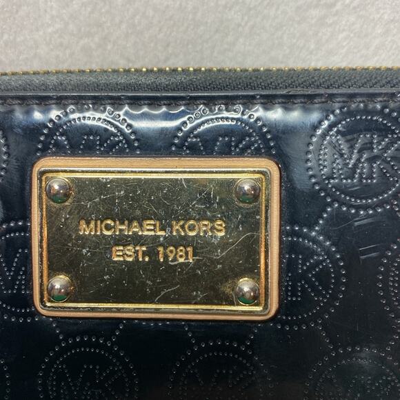 Michael Kors Black and Gold Wallet - Picture 2 of 5